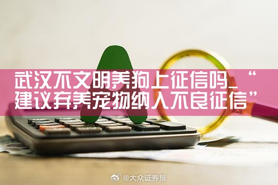 武汉不文明养狗上征信吗|养征信|债务重组