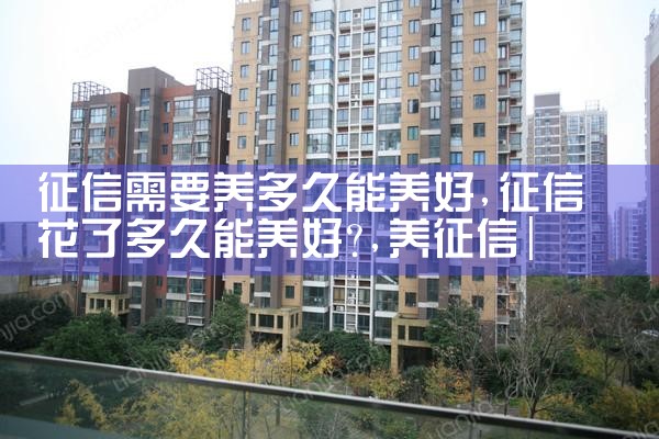 征信需要养多久能养好|养征信|债务重组