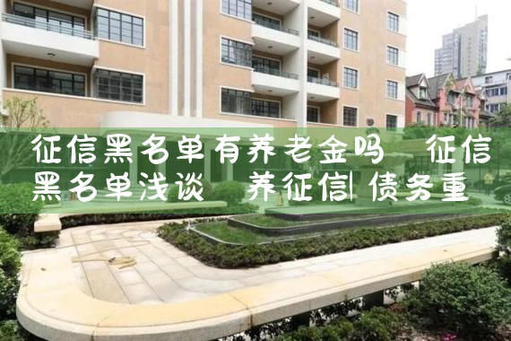 征信黑名单有养老金吗|养征信|债务重组